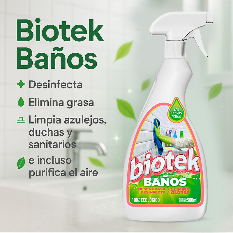 Biotek Baños: limpia, desinfecta y elimina olores para un baño fresco y seguro