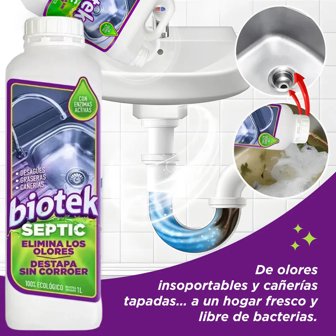 Biotek Septic – Eliminá olores y recuperá tu sistema séptico 🌱