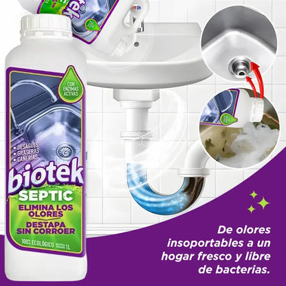 Tratamiento Enzimático para Eliminar Olores en Cañerías