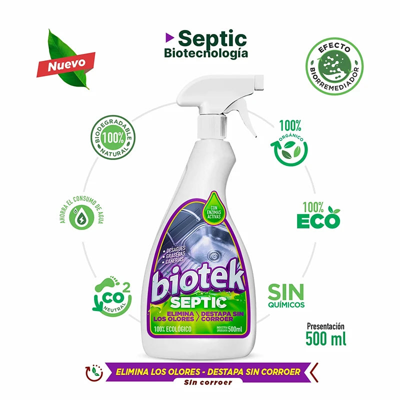 Biotek Septic – Eliminá olores y recuperá tu sistema séptico 🌱