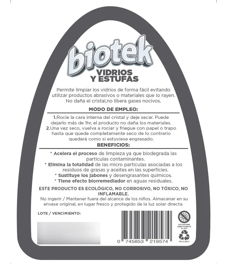 Biotek Vidrios de Estufas: Limpieza Biotecnológica sin rayar ✨