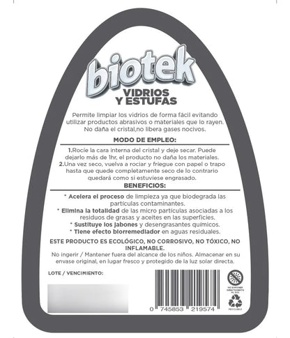 Biotek Vidrios de Estufas: Limpieza Biotecnológica sin rayar ✨