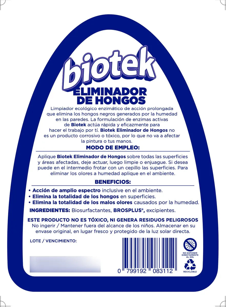 Biotek Eliminador de Hongos: Adiós Moho y Olor a Humedad 🤩