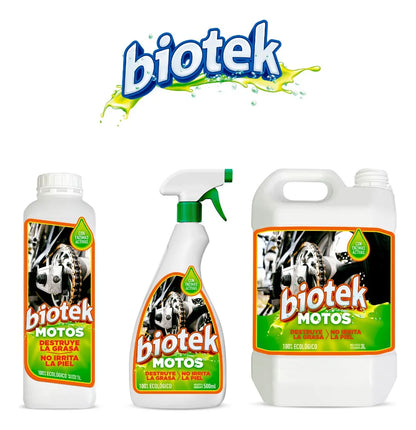 Biotek Motos: Desengrasante Ecológico para Motos 🏍️