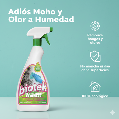 Biotek Eliminador de Hongos: Adiós Moho y Olor a Humedad 🤩