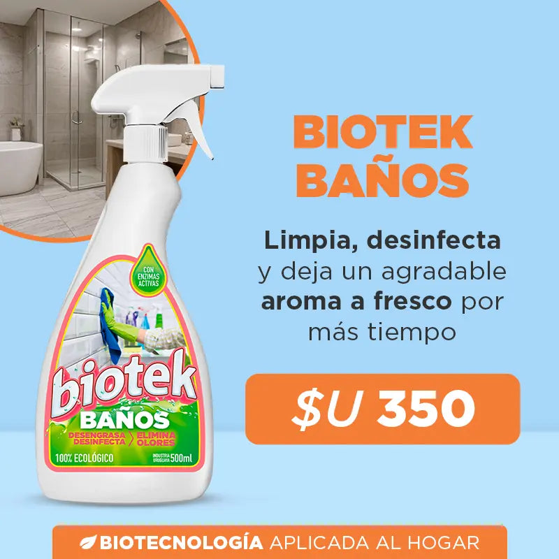 Biotek Baños: limpia, desinfecta y elimina olores para un baño fresco y seguro