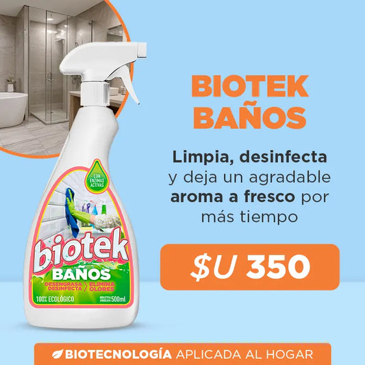 Biotek Baños: limpia, desinfecta y elimina olores para un baño fresco y seguro
