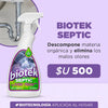 BIOTEK SEPTIC: Elimina olores y previene desbordes en tu sistema séptico sin gastar miles en limpieza