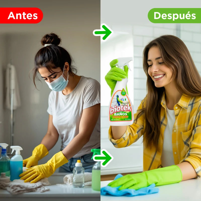 Biotek Baños: limpia, desinfecta y elimina olores para un baño fresco y seguro