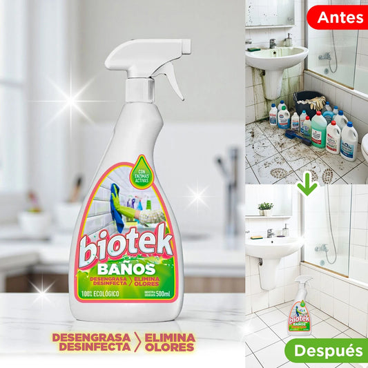 Biotek Baños: limpia, desinfecta y elimina olores para un baño fresco y seguro