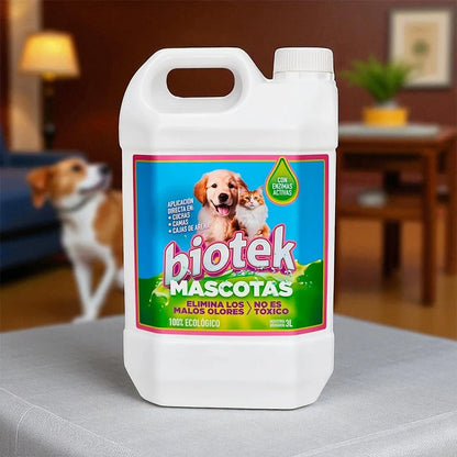 Biotek Mascotas: elimina olores y manchas sin dañar superficies